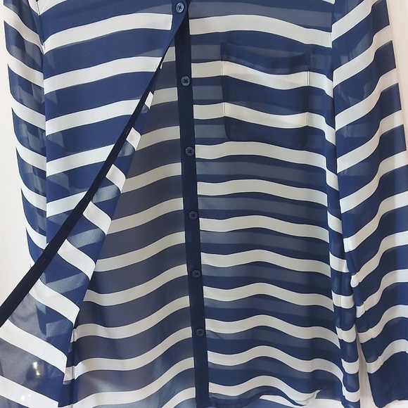 Aritzia sunday best stripped blue/White size S - Picture 6 of 14